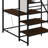 Twin Size Loft Metal Bed With Built-In Charging Station And LED Light-1196368472