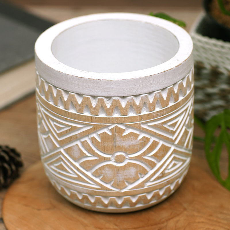 Comptom Handmade Solid Wood Vase