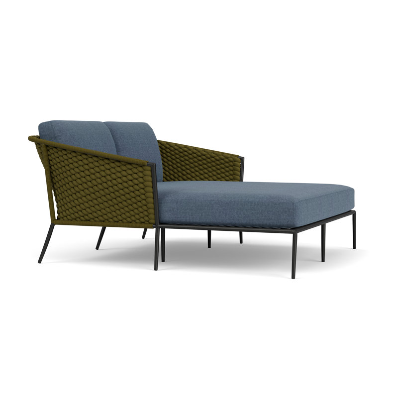 Escape Outdoor 2 - Seat Patio Sofa, Deluna Aegean