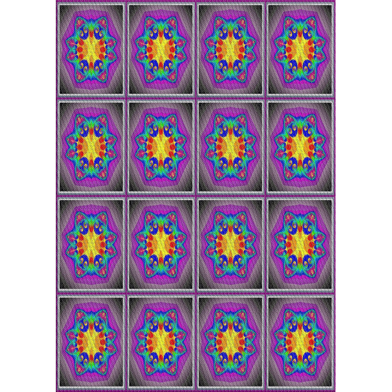 Tapis de la zone mauve en laine touffeté à la main Nazareth