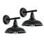 Applique murale à 1 ampoule noire H 8,66 po Ostrowski