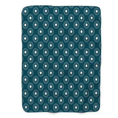 Polka Blue - 1 pièce Sherpa Premium