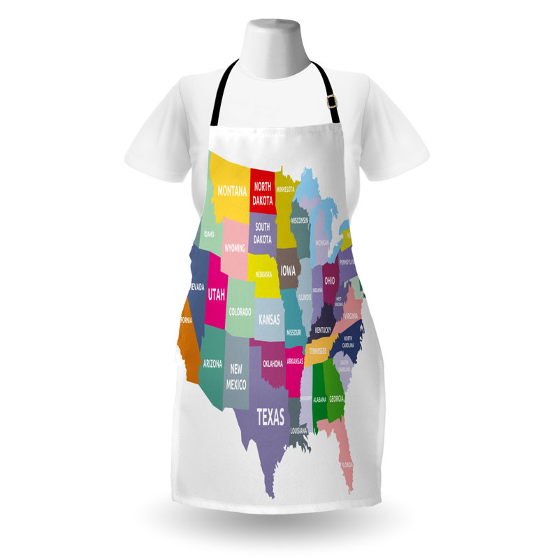Multicolore, tablier East Urban Home Map