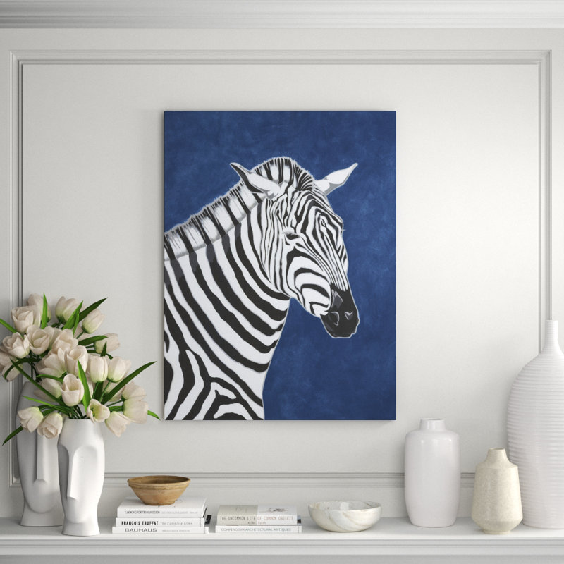 Release A Zebra Print by Bella Lane, 32" H x 24" W x 1.5" D, Image Brush Gel