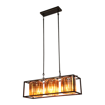 3 - Light Brown Kitchen Island Pendant