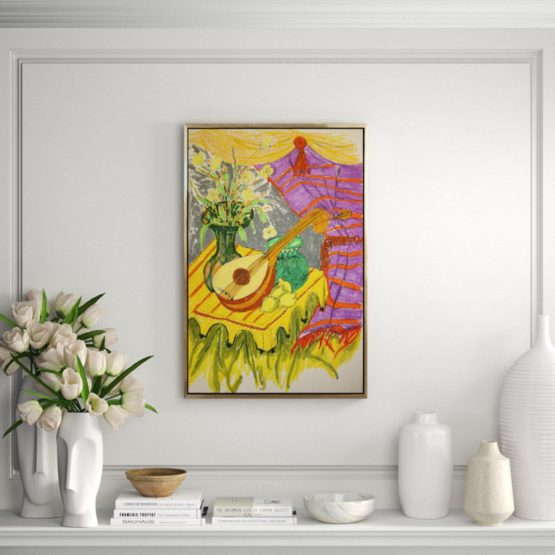 Mandolin Still Life Painting