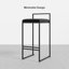 Camberly Upholstered Counter Stool with Metal Frame