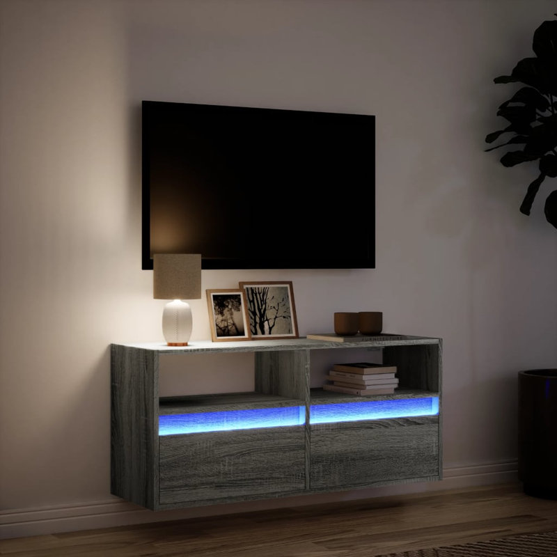 Dallton Unfinished TV Stand, 100cm, Grey Sonoma
