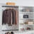 Devi White Wall Mounted Wood Closet System-1414053104