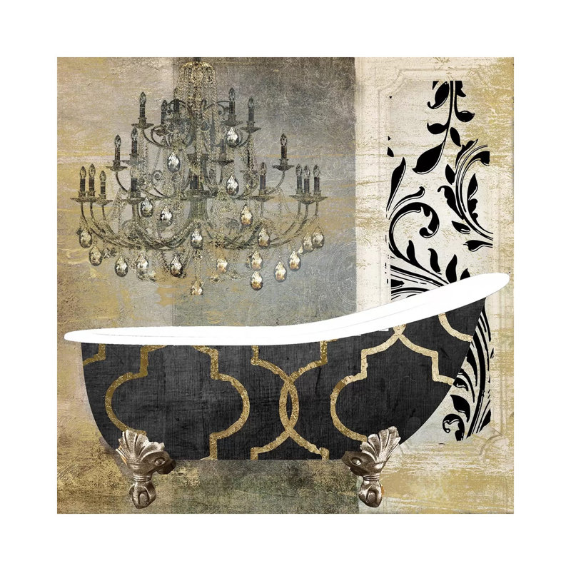 Paris Bath II by Color Bakery - Wrapped Canvas Painting, 30.48 cm H x 30.48 cm W