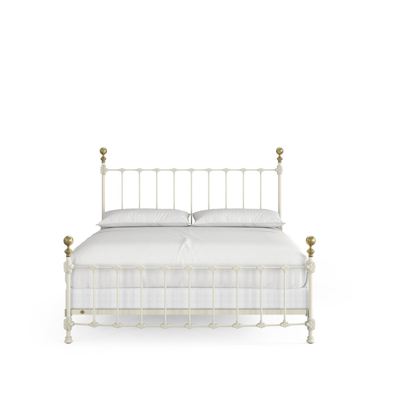 151 Palatial Bed | Complete Standard, King, Gloss Off-White