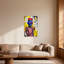 «Fashion Robot King Pizza», impression sur toile de style graffiti-1381060990