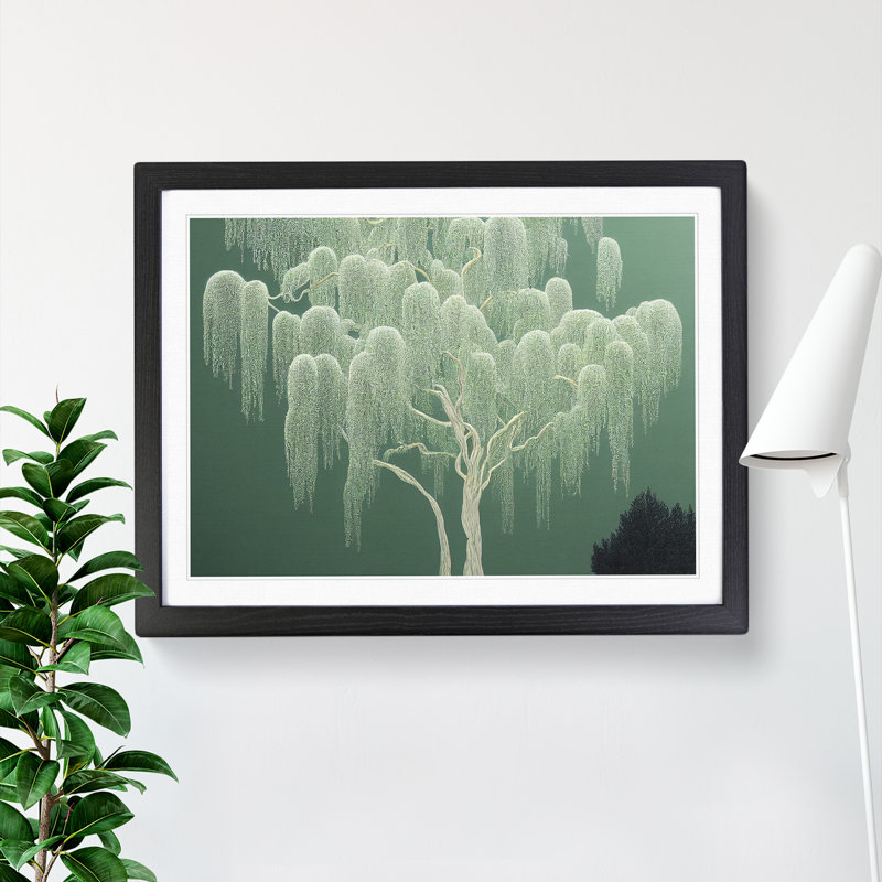 XH1022-9400X Unbelievable Weeping Willow Tree - Single Picture Frame Print, 46cm H x 64cm W x 2cm D, Black Framed