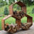 Ancha Hexagon Outdoor Cold-Rolled Steel Firewood Log Rack Set