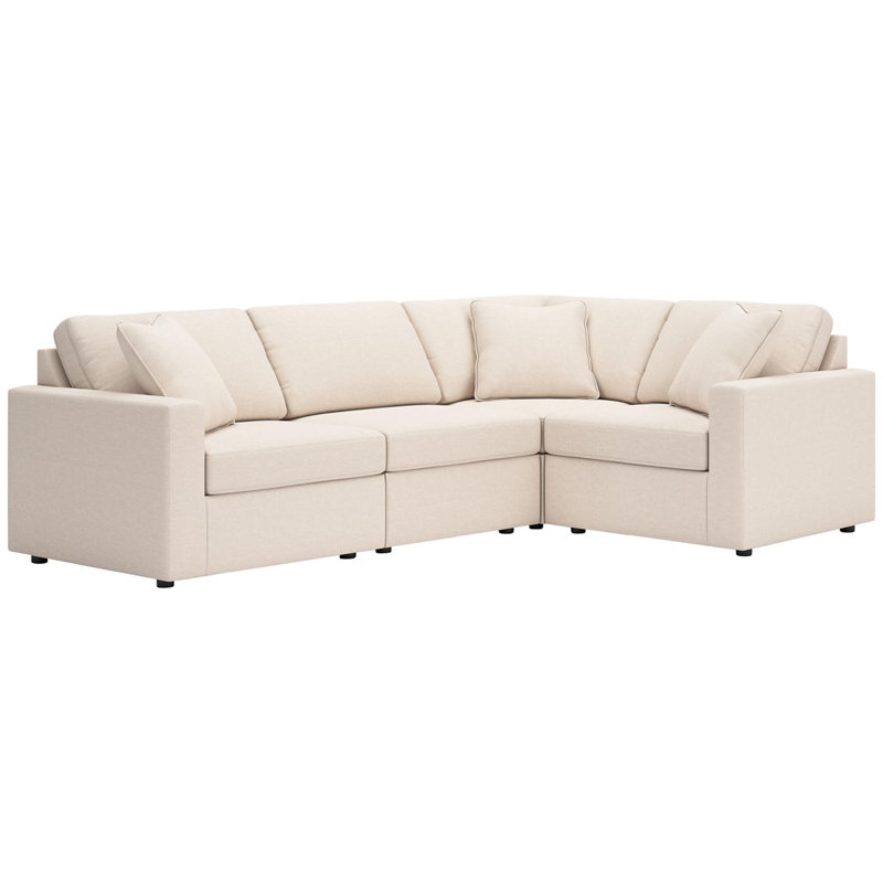 Canapé modulaire 4 pièces Modmax, Polyester blanc