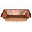 19" Rectangle Under Counter Hammered Copper Bathroom Sink-38511722