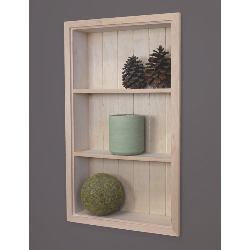Niche murale encastrée 14 x 24 Sloane, Dos en lambris non fini
