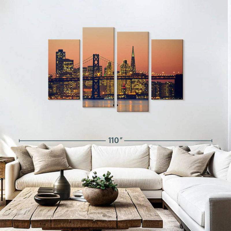 «Sirci Vibrant», horizon de San Francisco, H 48 po x l 75 po