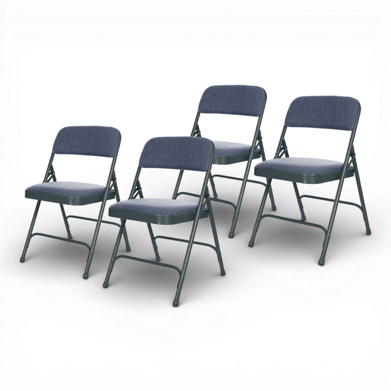 Bernadine Fabric Padded Folding Chair, Imperial Blue