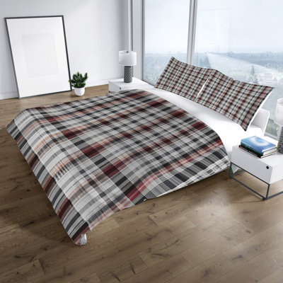 Polyester Checkered Duvet Cover
