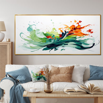 Green And White Abstract Expression Painting V - Abstract Wall Art