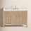 Lala 48" Single Bathroom Vanity with Grain White Engineered Stone Countertop without Mirror