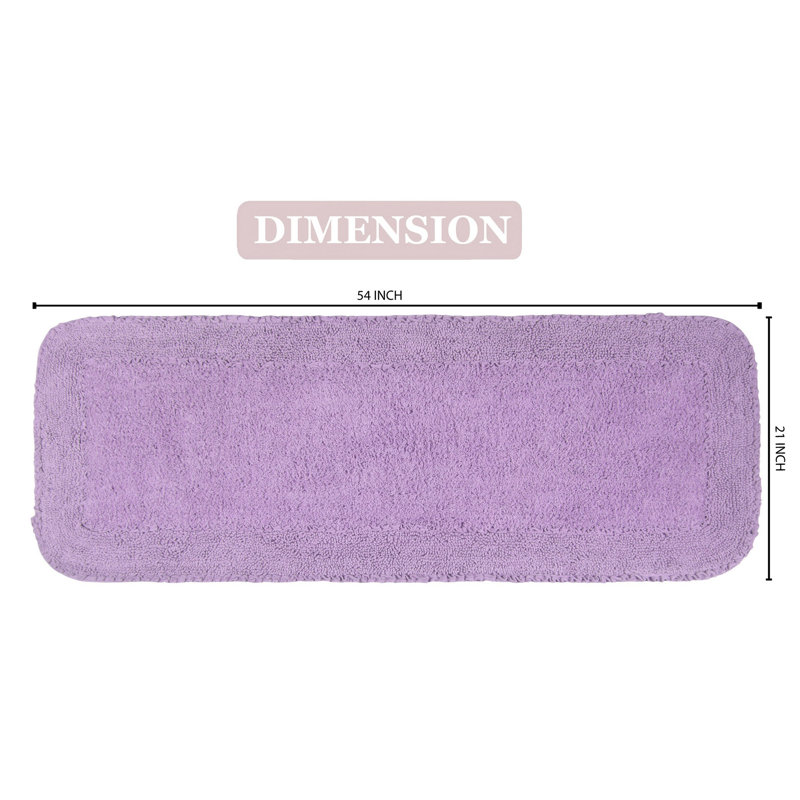 Maytham Bath Rug, Rectangle - 21" W x 54" L, Purple