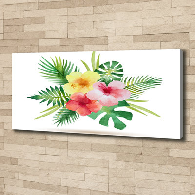 Hawaiian Flowers - Wrapped Canvas Print