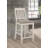 Set Of 2 Slat Back Counter Height Chair, Fossil And Rustic Cream