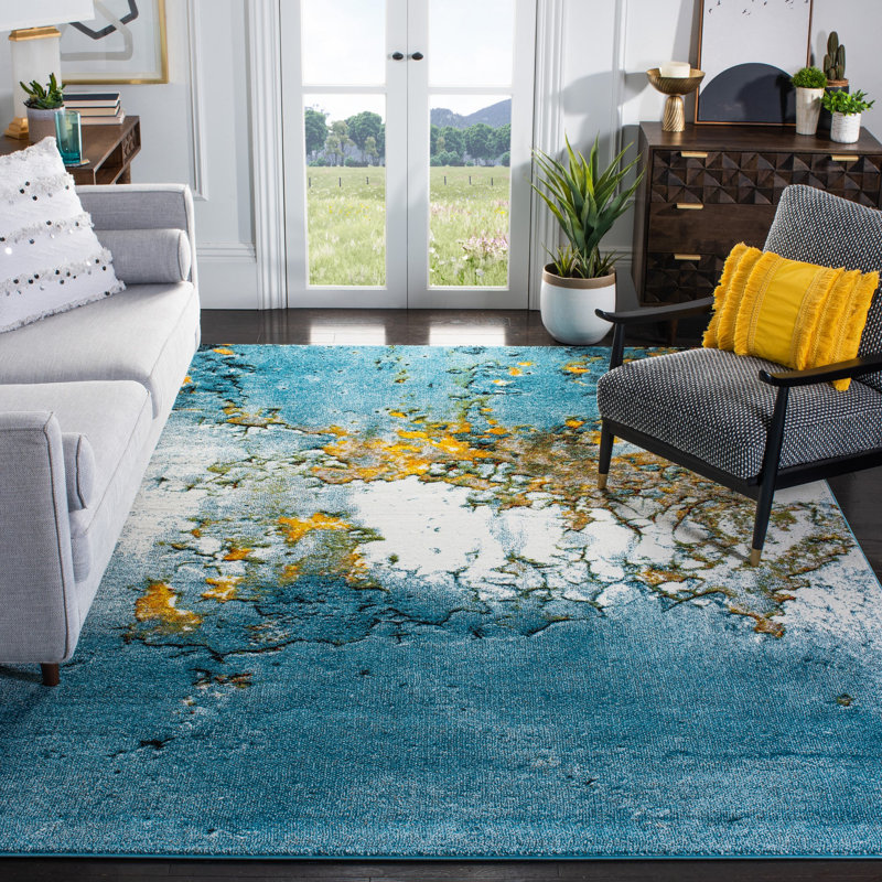 Jaxen Performance Abstract Rug, Rectangle 8' x 10'