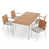 Stainless Steel/Natural Teak selected