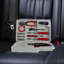Trousse d'auto d'urgence Roadside - ensemble d'outils 30 pièces Road Trip Essentials avec câbles de démarrage et étui de transport pour voiture, camion ou véhicule récréatif par Stalwart (gris / rouge)