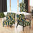 Yellow And Teal Abstract Geometric Fusion - Upholstered Modern Arm Chair, Modern Geometric Accent Chair