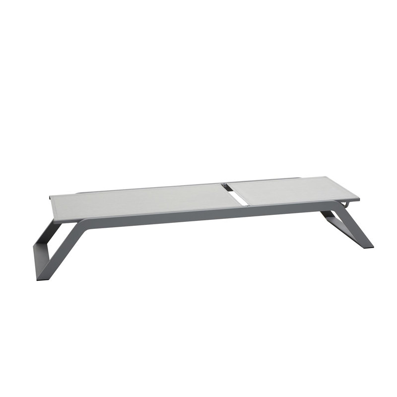 Siesta 80.8" Long Reclining Single Chaise, Light Gray