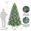 Arbre de Noël artificiel pré-éclairé avec lumières blanc chaud-1526791107