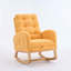 Chaise berçante avec repose-pieds à haut dossier-556794758