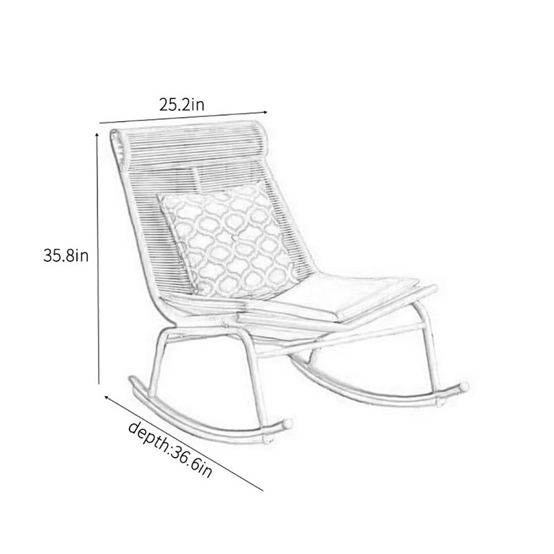 Casual creative chair rocking chair