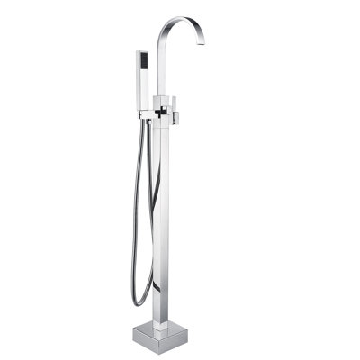 Freestanding Bathtub Faucet With Hand Shower - Metal, Full Body Spray For Classy And Bathroom Modern Solid Ravishing Showers