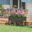 Galvanized Raised Garden Bed with Legs and Storage Shelf, Black-1457457909