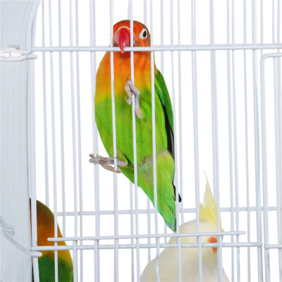 Gabel 41'' Iron Play Top Table Top Bird Cage with Perch