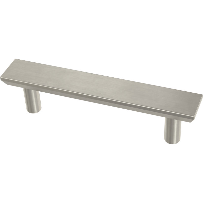 Ensemble d'armoire de cuisine simple ou de tiroir de meuble 3 po, Nickel brossé, 3"