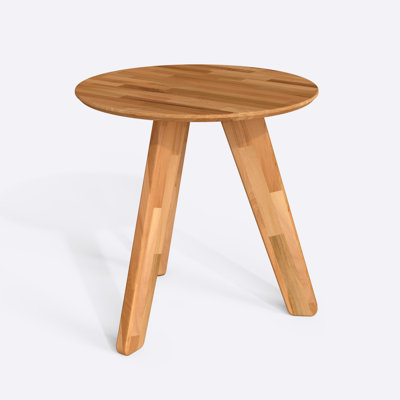 Monroe Round Kitchen Table, Solid Beech Wood Modern Dining Table for Kitchen and Dining Room