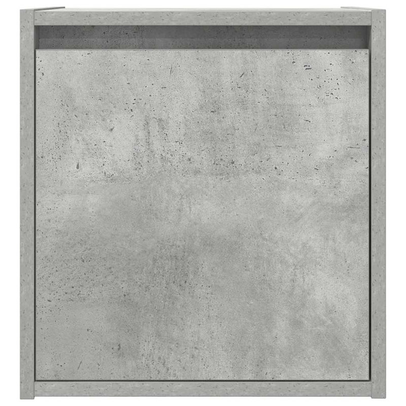 Wall-Mounted Bedside Cabinet 38X34x40 Cm, Concrete Grey, 2