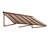 Awntech Houstonian Standing Seam Metal Fixed Awning with Open Sides-28213109-121459023-126123790