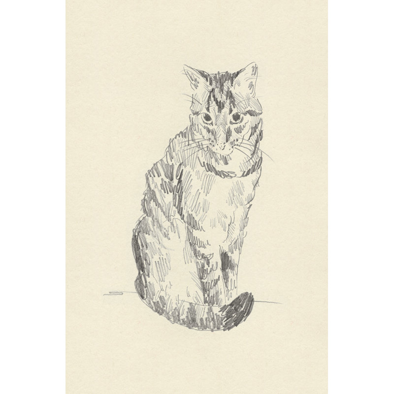 «House Cat I» par Jacob Green - impression sur toile tendue, H 36 po x l 24 po