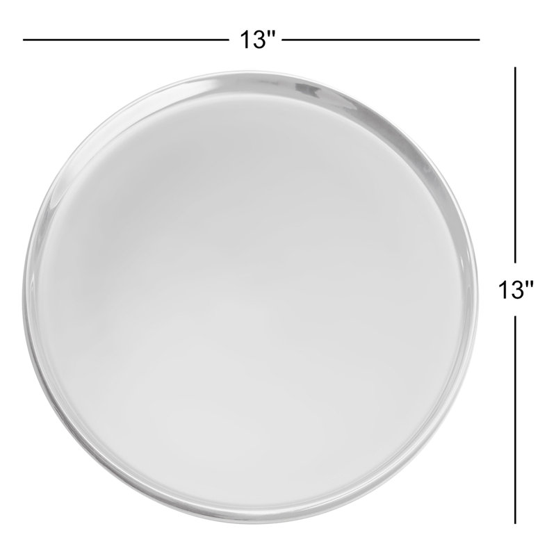 Plateau rond classique Nambe - 13 po