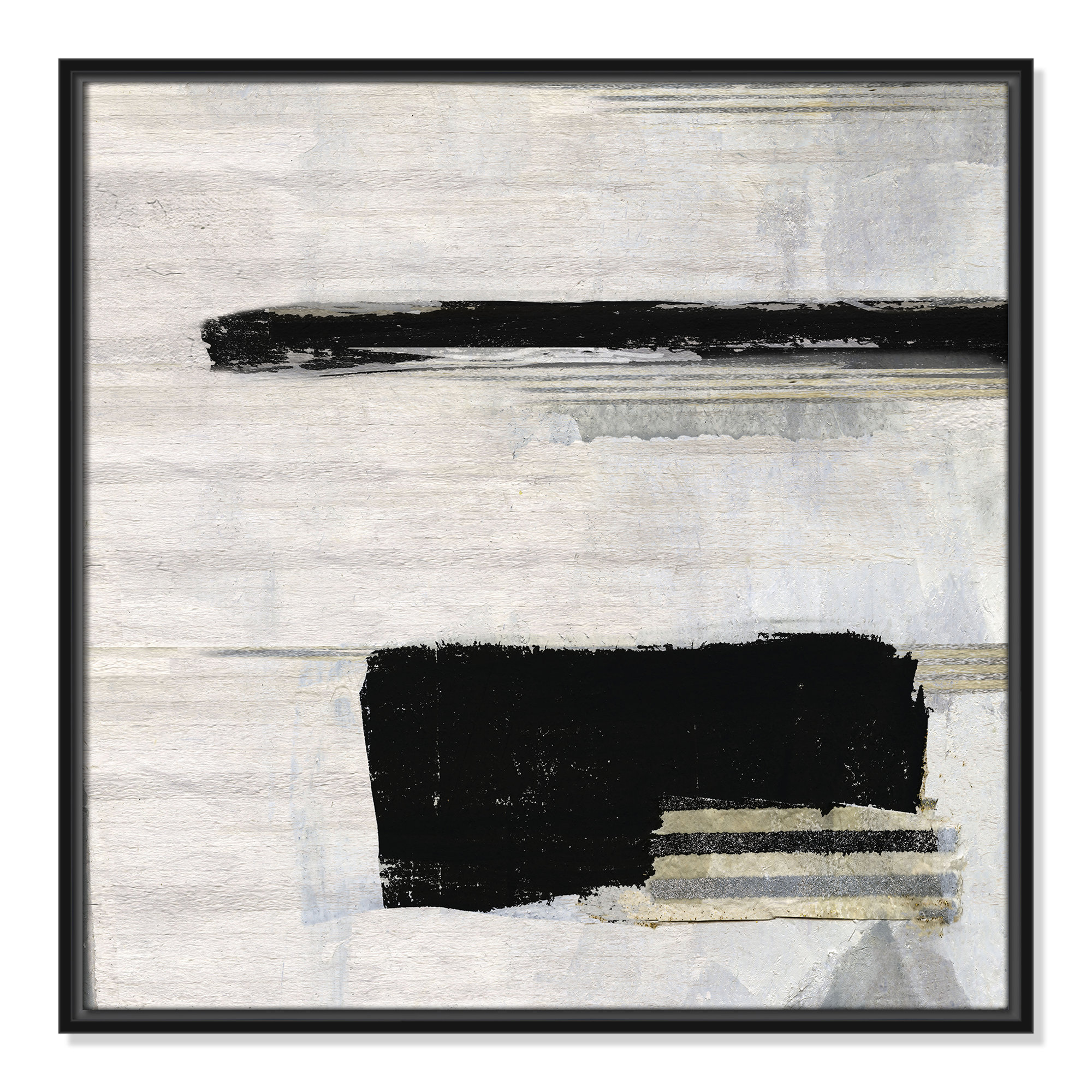 La Bande II Print by Sally Swatland, Black, 25.5" H x 25.5" W