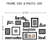 Family Collage Gallery Picture Frame Set