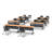 Beneva 14 Person Training Meeting Seminar Tables with Modesty Panels, 14 Chairs Complete 22 pc Set