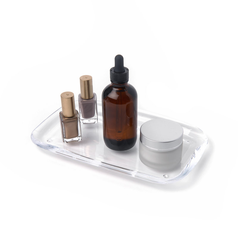 Clear Acrylic Modern Multi-Purpose Bathroom Tray